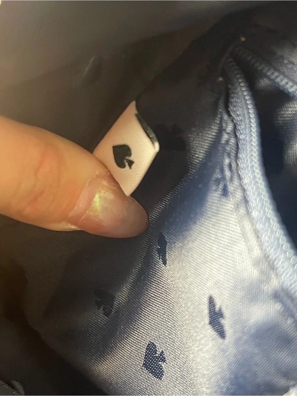 kate spade navy pebble leather mini backpack